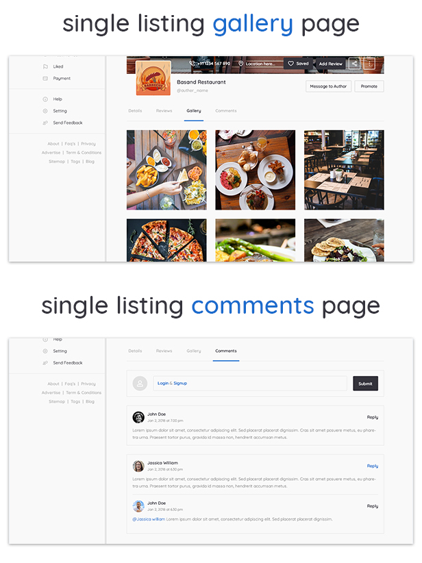YouListing - Classified Listing and Directory Social Networking PSD Template